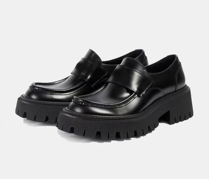Importé - Chaussure Homme Mocassins Derby A Semelle épaisse