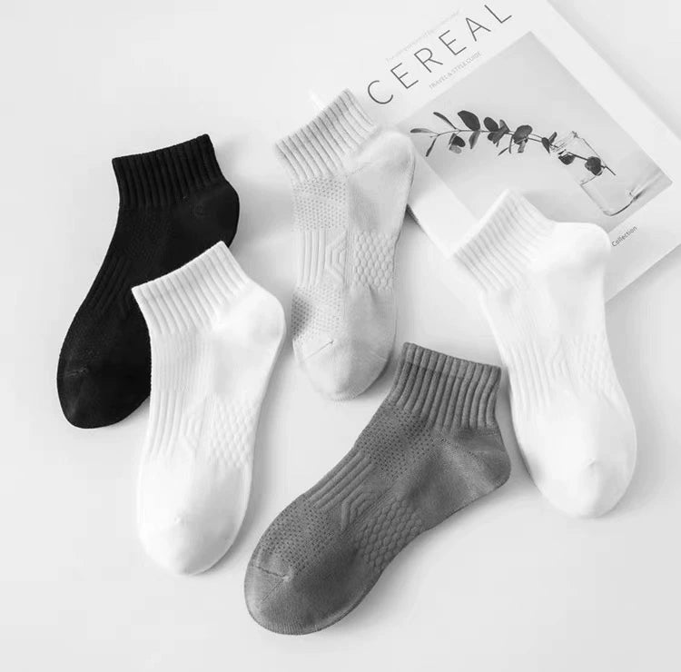 Importé - Lot de 5 Paires Chaussettes Sport Tendance 100% Coton