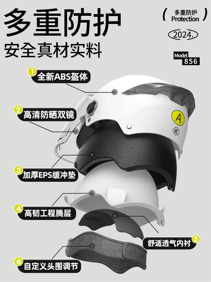 Importé - Casque Blindé Anti-Choc Protection Moto Velo