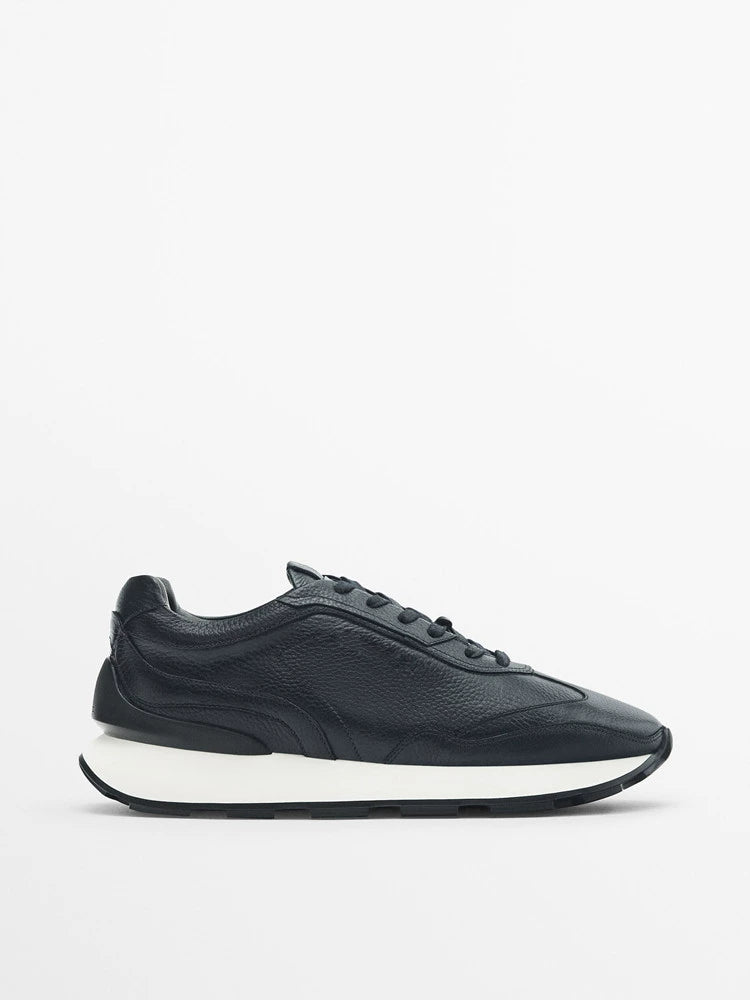 Importé - Chaussure Homme 100% Cuir Basket Sport Décontractées