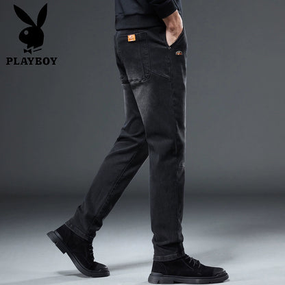 Importé - Playboy Pantalon Homme Jean Stretch Slim Fit