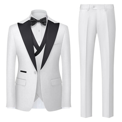 Importé - Ensemble Smoking Costume Homme Style Britannique 3 Pièces