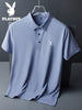 Importé - Polo Homme Playboy Manches Courtes En Soie Glacée