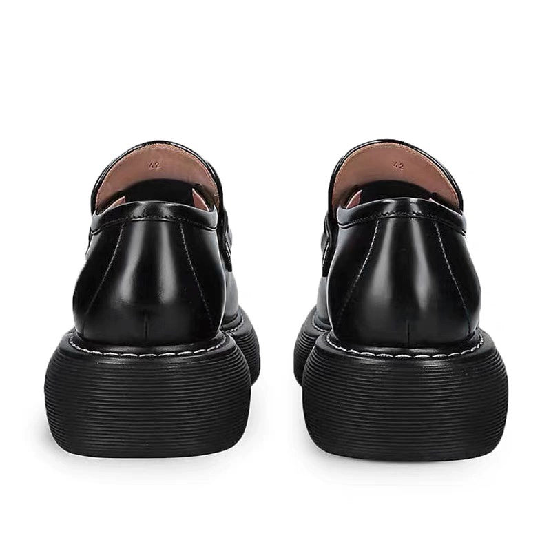 Importé - Chaussure Homme Mocassins Style Britannique A Semelle épaisse