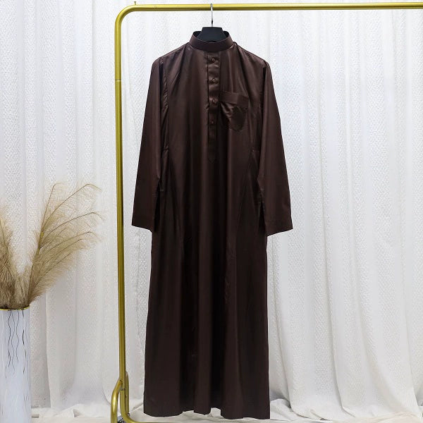 Importé - Boubou Homme Qamis Saoudien Décontracté Manches Longues