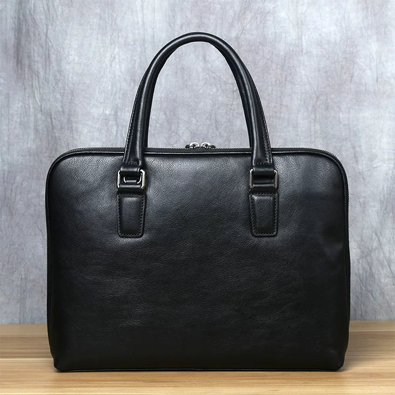 Importé - Sac Premium Cuir Gaufré Pour PC Ordinateur 14''