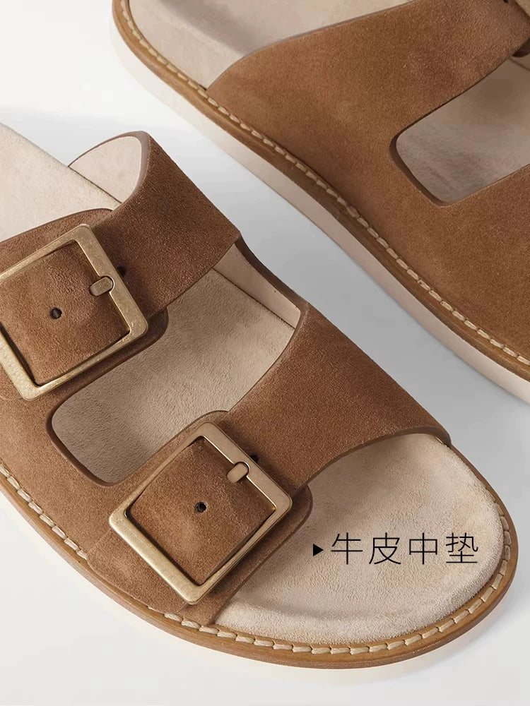 Importé - Chaussure Sandales Décontractées En Cuir