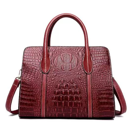 Importé - Sac À Bandoulière  En Cuir Femme Décontracté Motif Croco