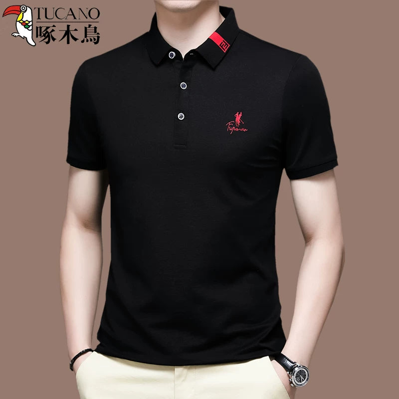 Importé - Polo Brodé Homme Manche Courts