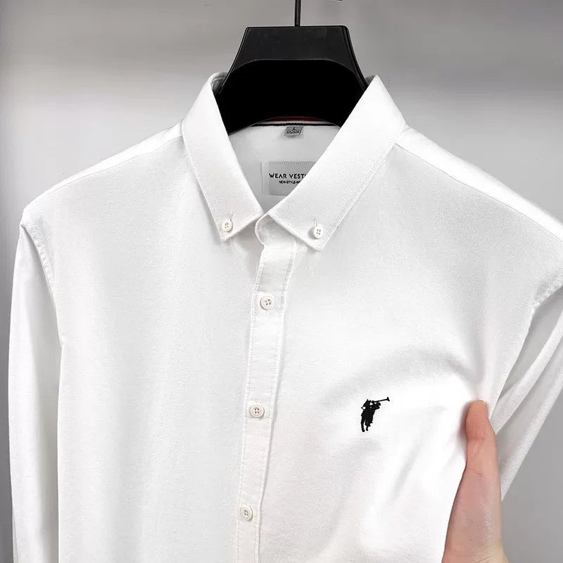 Importé - Chemise Homme Manches Longues Pur Coton