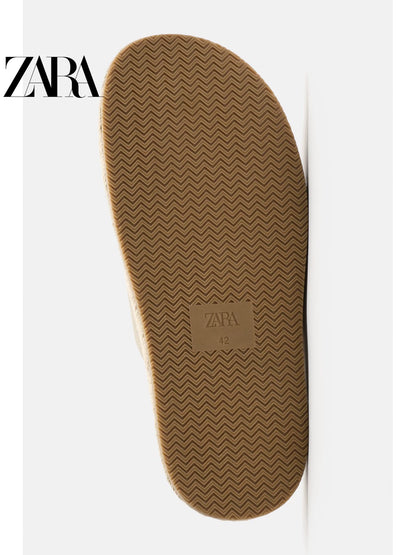 Importé - ZARA NEW - Sandales Homme A Lanières En Cuir