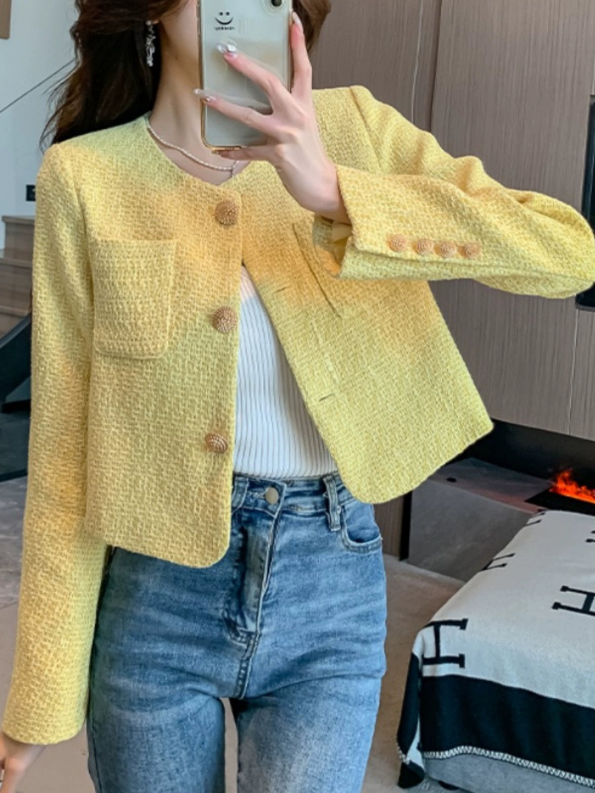Importé - Veste Blazer Femme Slim Fit Tendance