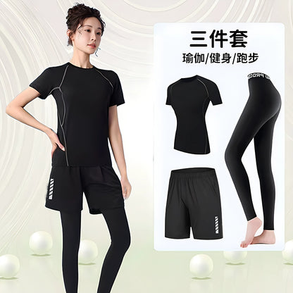 Importé - Ensemble Fitness Sport Femme Leggings Haut Moulant