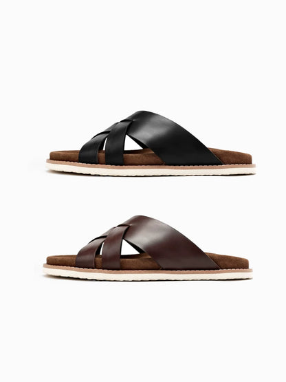 Importé - Chaussure Sandales Décontractées En Cuir