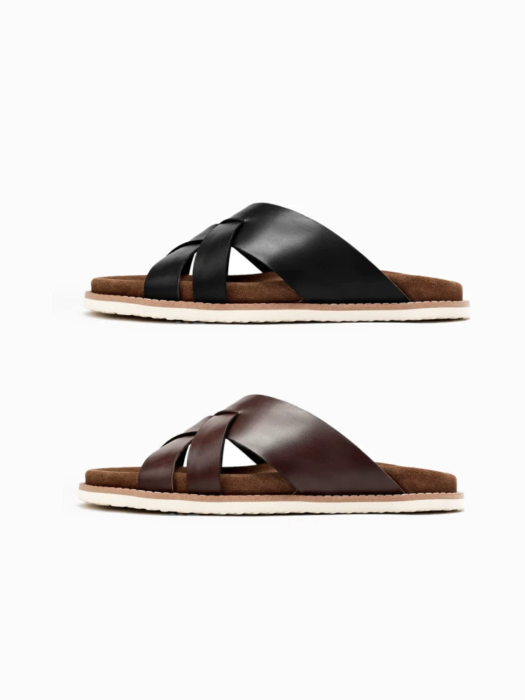 Importé - Chaussure Sandales Décontractées En Cuir