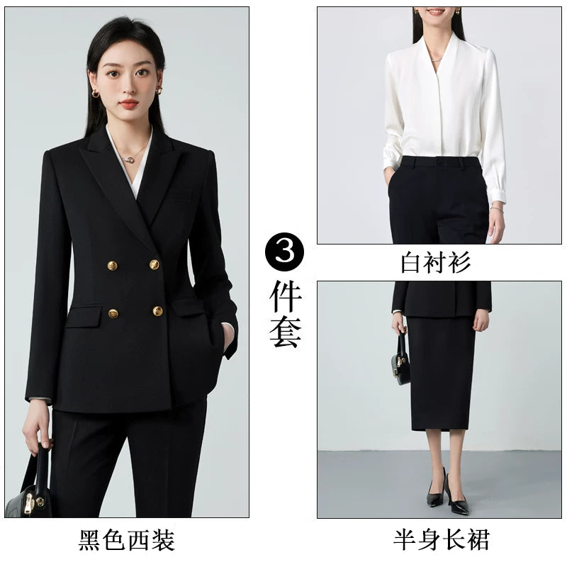 Importé - Ensemble Tailleur Femme 2-3 Pièces Slim Fit Premium
