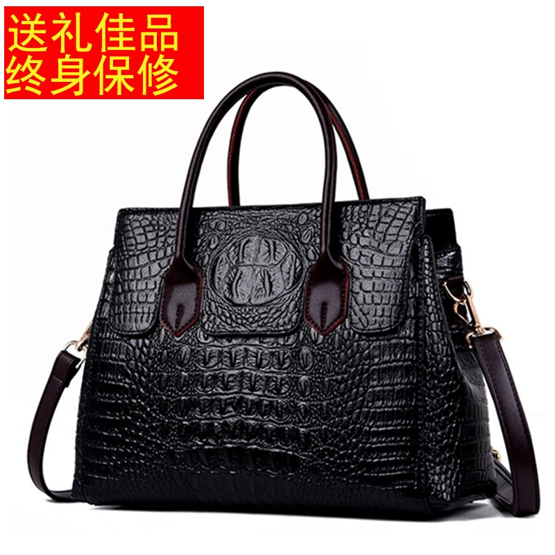 Importé - Sac À Bandoulière  En Cuir Femme Décontracté Motif Croco