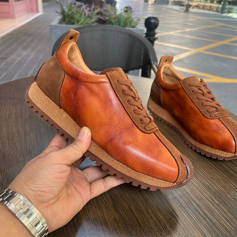 Importé - Chaussure Basket Sneaker Homme Cuir véritable