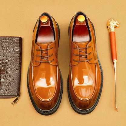 Importé - Chaussure Cuir Verni Homme Derby Décontractée