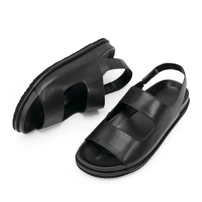 Importé - Chaussure Sandales En Cuir Décontractées