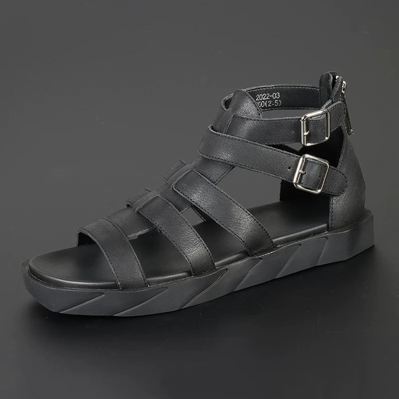 Importé - Chaussure Mixtes Sandales Lanières Montantes