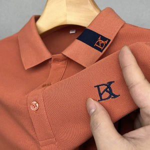 Importé - Polo Brodé Homme Manche Longue