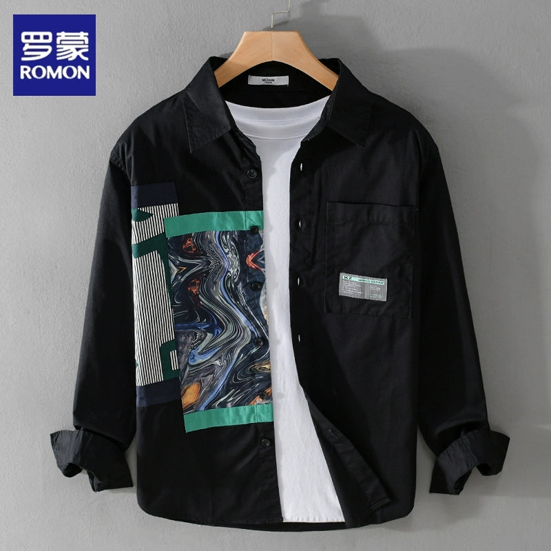 Importé - Chemise Homme Décontractéé Manches Longues Pur Coton