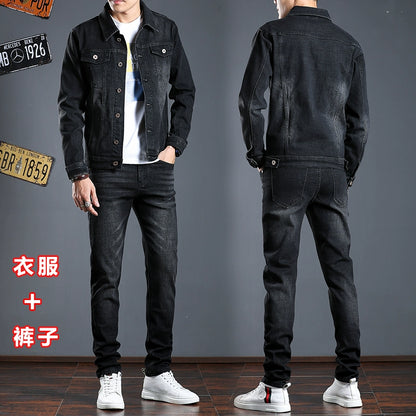Importé - Ensemble Homme Jean Jacket + Pantalon