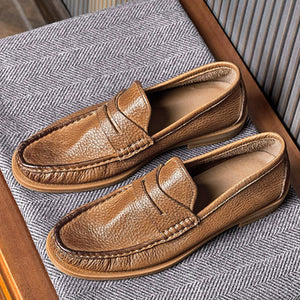 Importé - Chaussure Homme Décontractées Rétro Britannique En Cuir