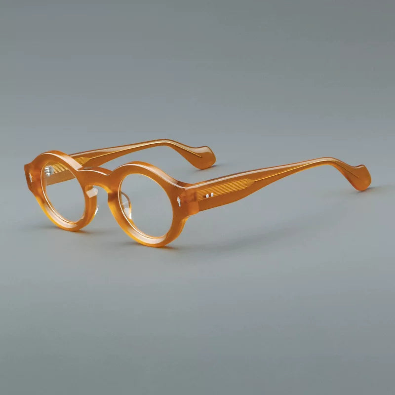 Importé – Monture Ronde Et Robuste Style Rétro Lunettes Mixte