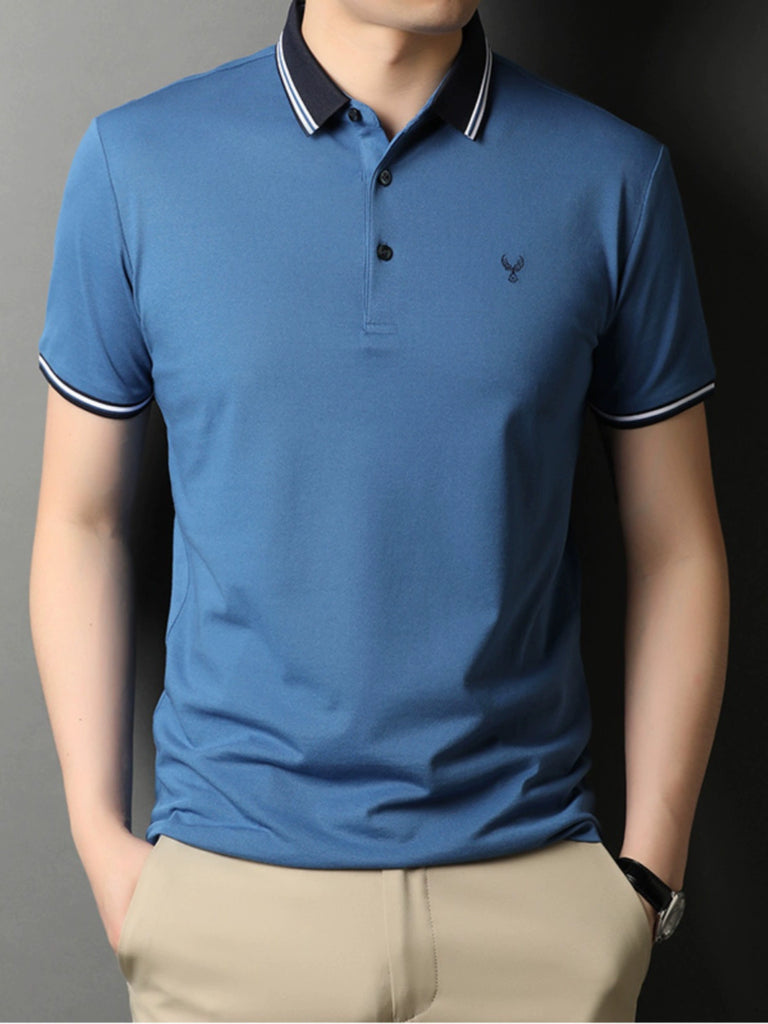 Importé - Polo En Coton Homme Tendance Manches Courtes