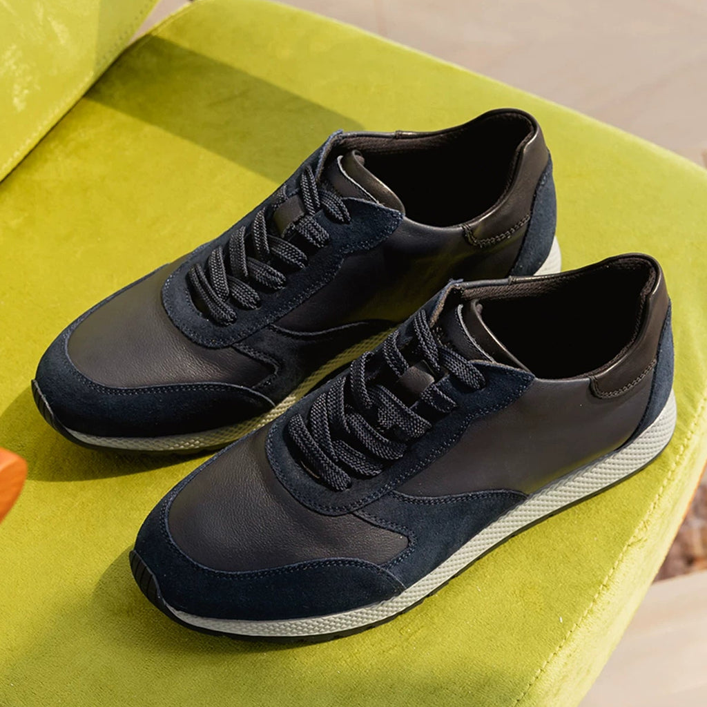 Importé - Chaussure Homme Sneakers Confort Cuir Mixte Doublé