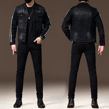 Importé - Ensemble Jacket Homme En Jean Slim Fit