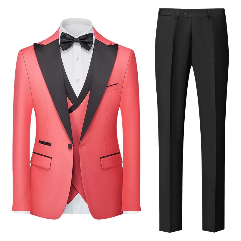Importé - Ensemble Smoking Costume Homme Style Britannique 3 Pièces