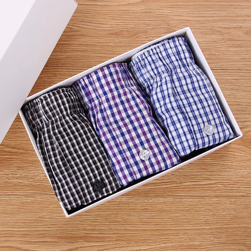 Importé - Lot 3 Boxers Sport Homme Pur Coton