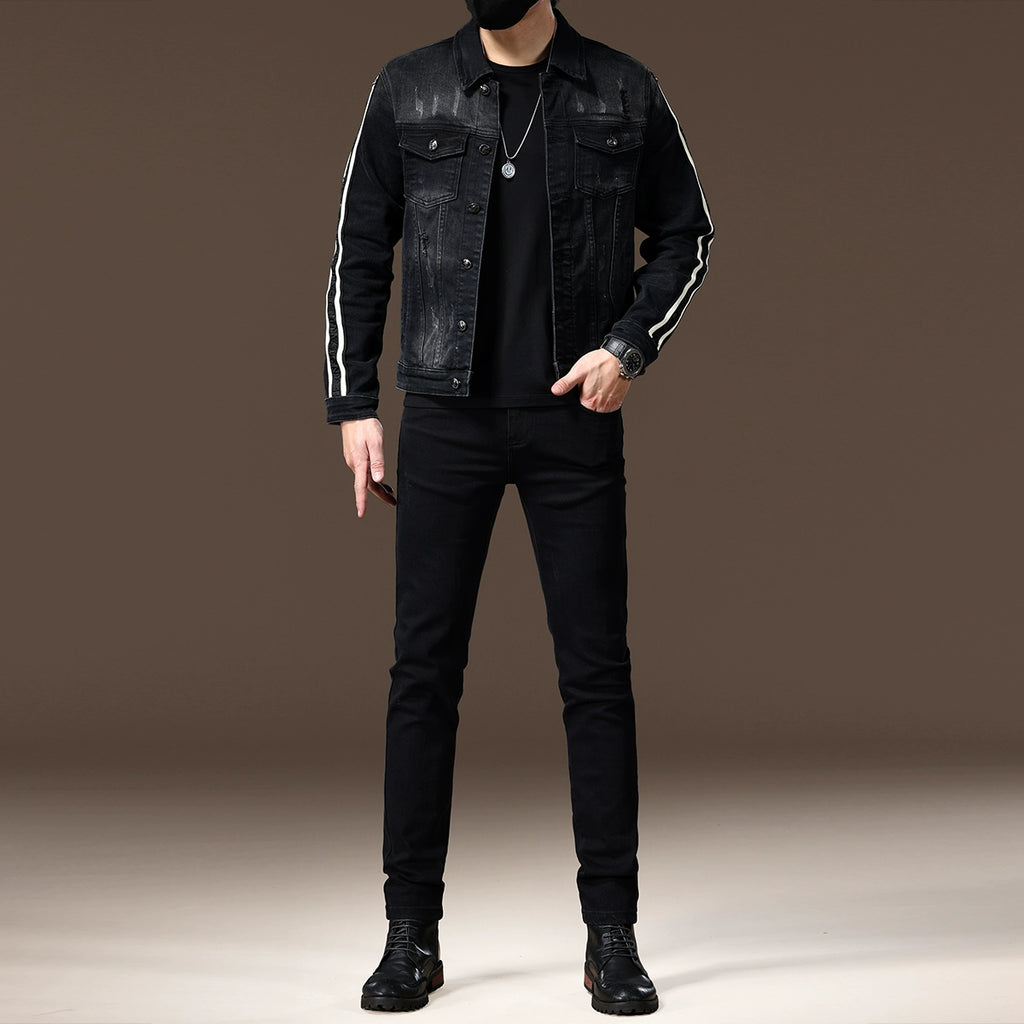 Importé - Ensemble Jacket Homme En Jean Slim Fit