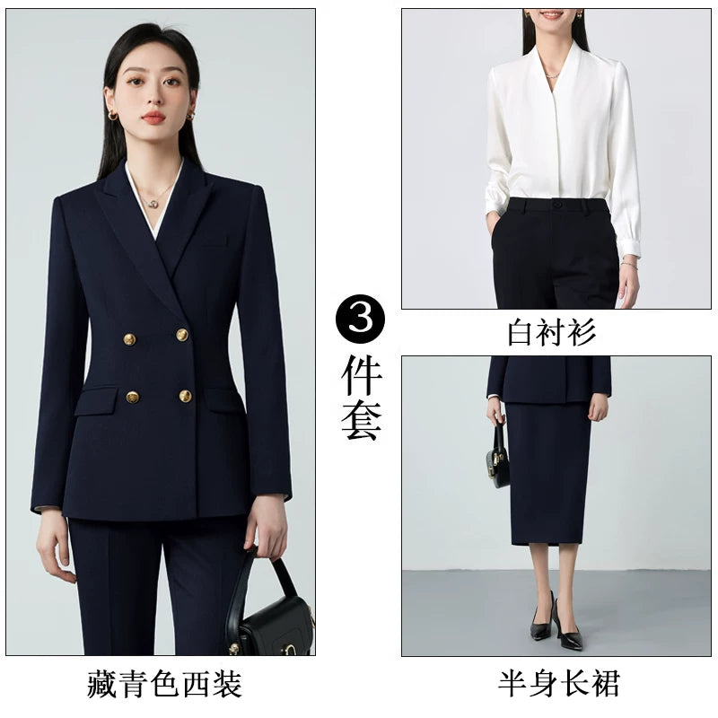 Importé - Ensemble Tailleur Femme 2-3 Pièces Slim Fit Premium
