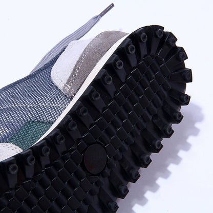 Importé - Chaussure Sneakers Mixte Sport Rétro Bi-Matière
