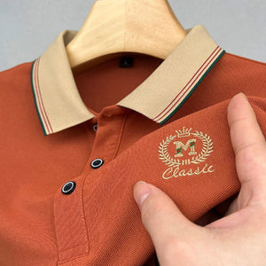 Importé - Polo Brodé Homme Manches Longues En Coton