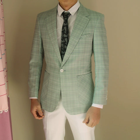 Importé - Blazer Veste Homme Décontracté A Carreaux