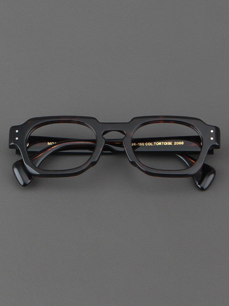 Importé – Monture Large Lunettes Rétro Mixte