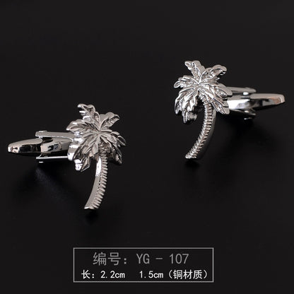 Importé - Boutons de Manchettes Homme - En Argent Brillant
