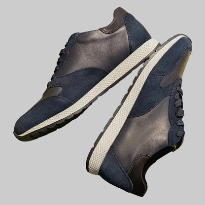 SOLDÉ - Sneakers Basket Mixte Sport Cuir Véritable - RESTE 1