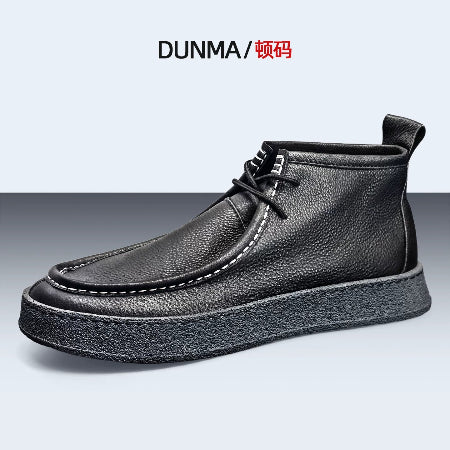 Importé - Chaussure Homme Sport Baskets Montantes Cuir