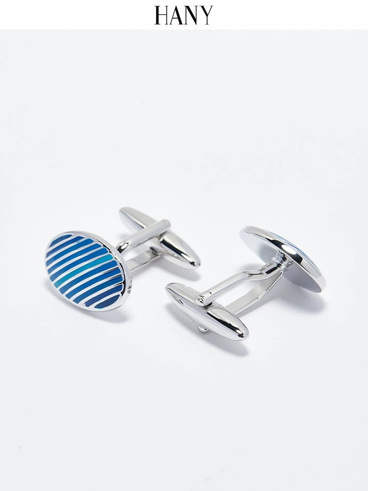 Importé - HANY  Boutons de Manchettes Homme En émail