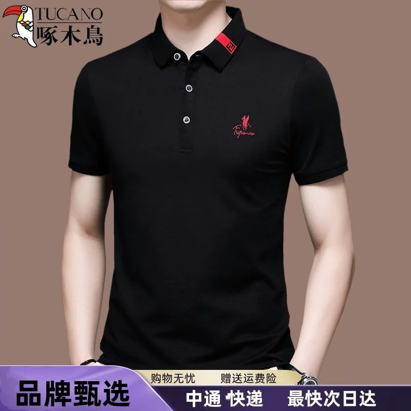 Importé - Polo Brodé Homme Manche Courts