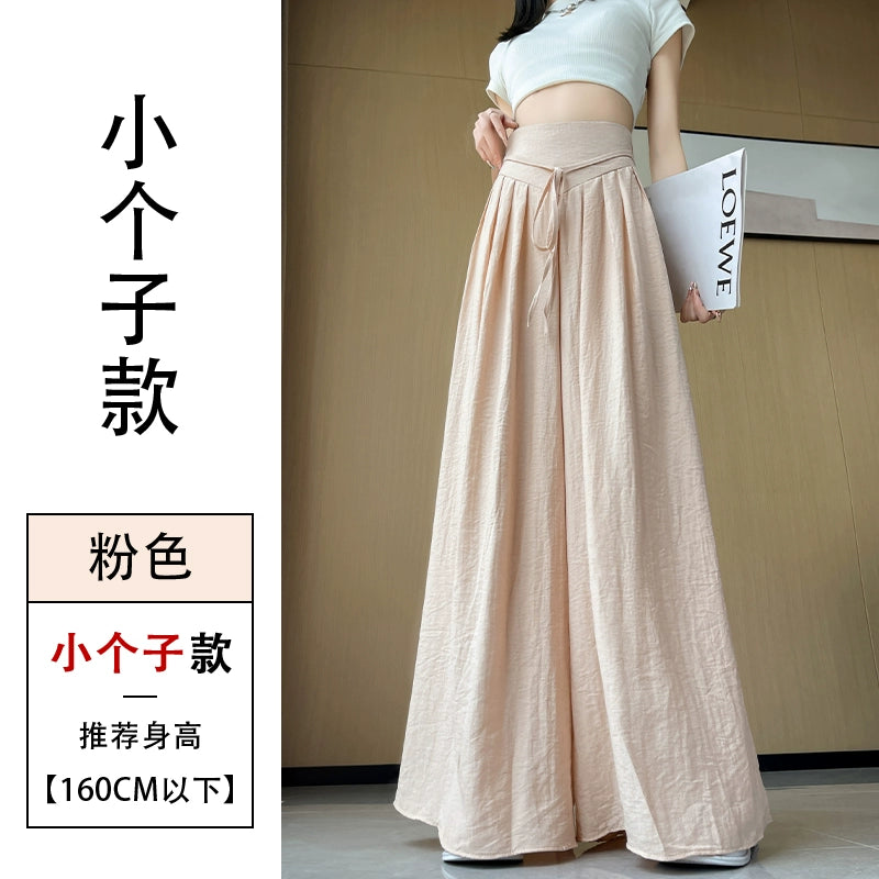 Importé - Pantalon Femme Coton Taille Haute Décontracté