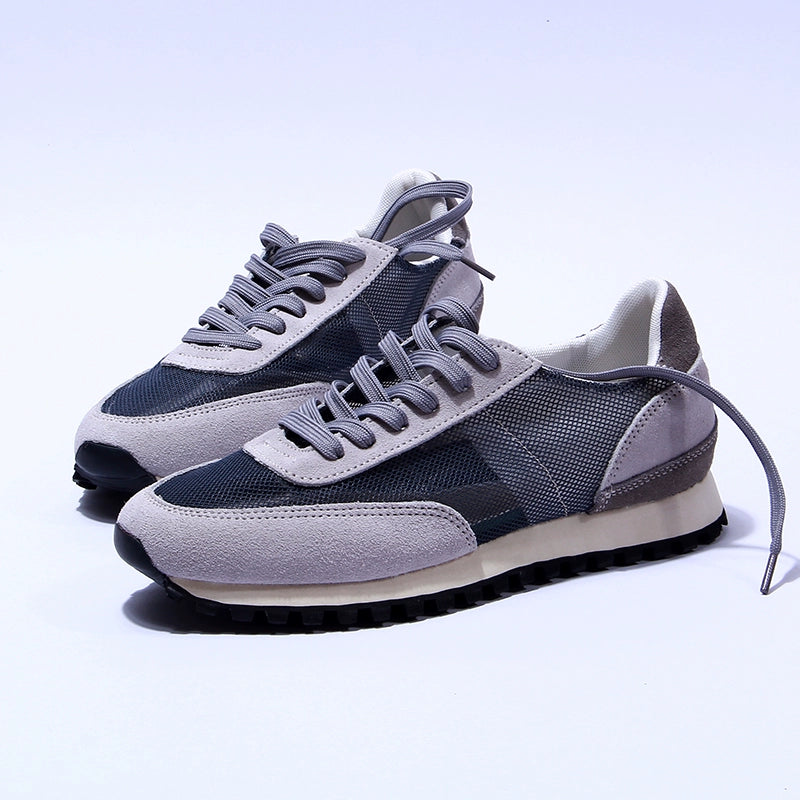 Importé - Chaussure Sneakers Mixte Sport Rétro Bi-Matière