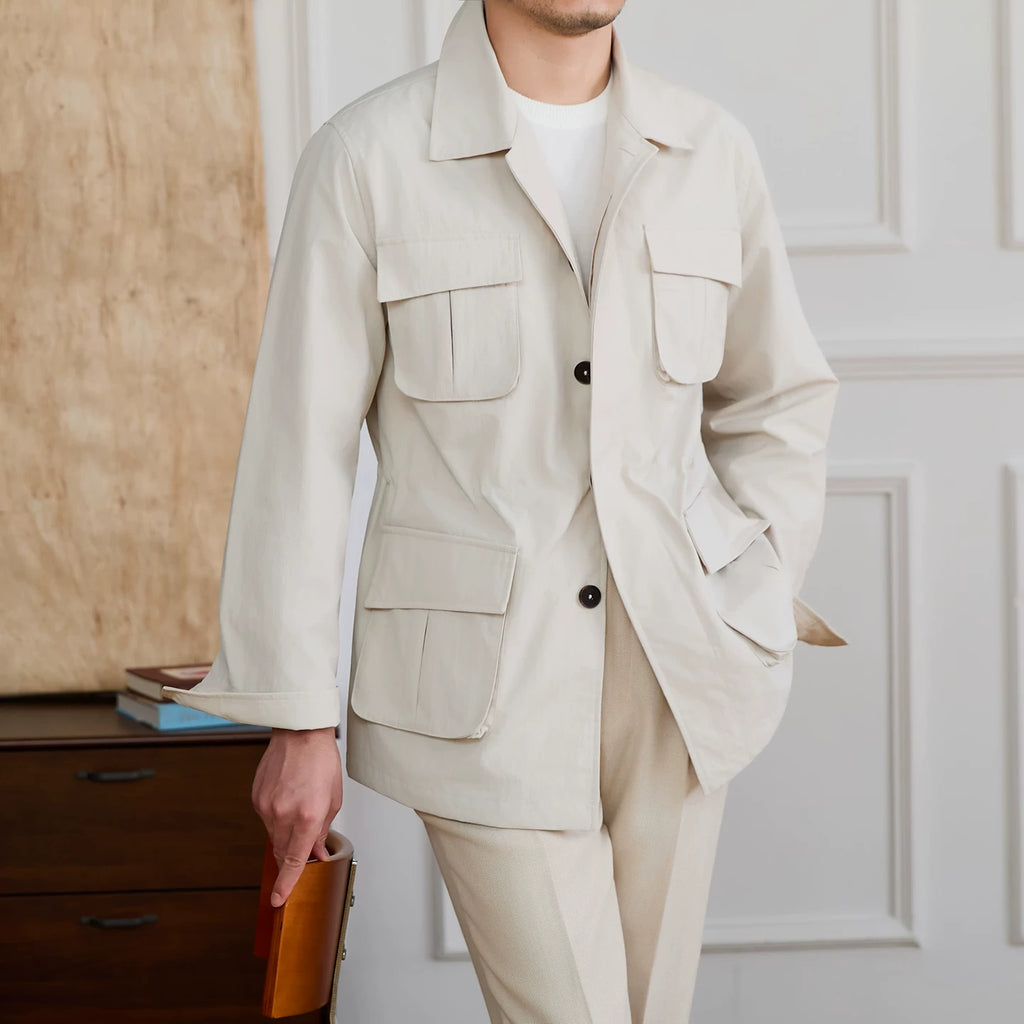 Importé - Veste Jacket Homme Décontracté Sur-Chemise