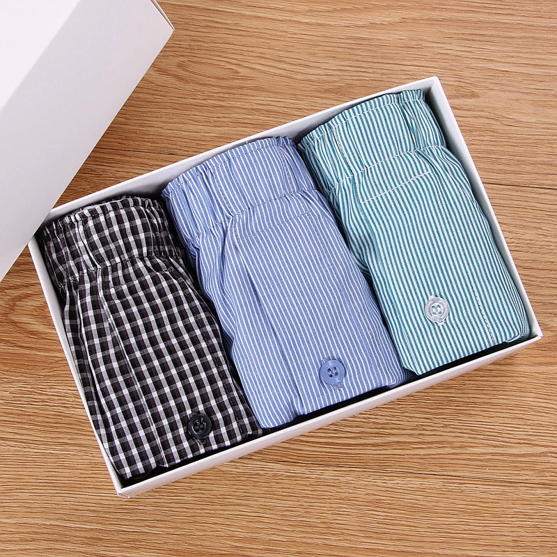 Importé - Lot 3 Boxers Sport Homme Pur Coton